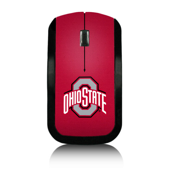 Ohio State Buckeyes Solid Wireless USB Mouse-0