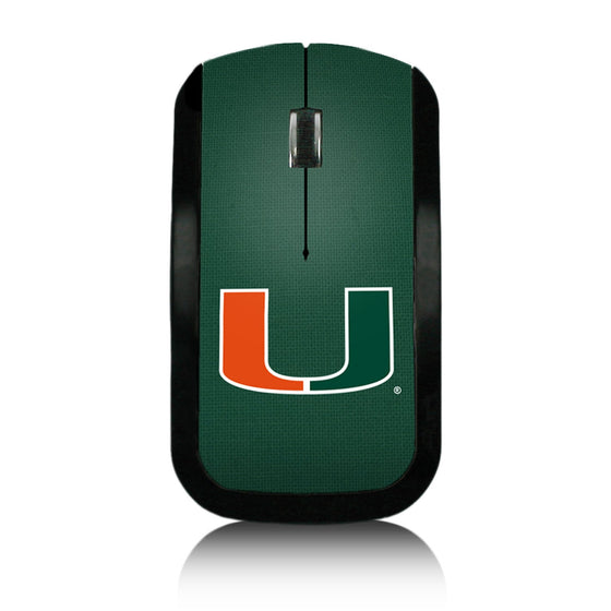 Miami Hurricanes Solid Wireless USB Mouse-0