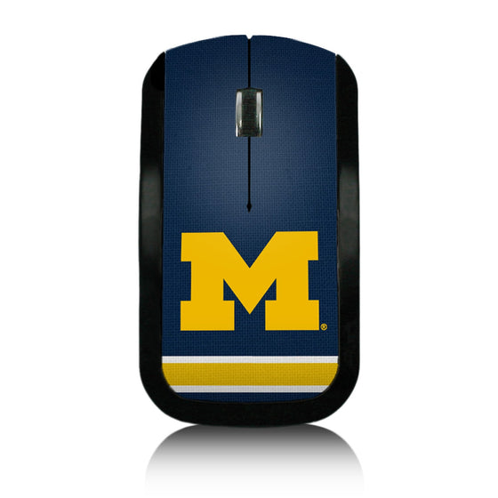 Michigan Wolverines Stripe Wireless USB Mouse-0
