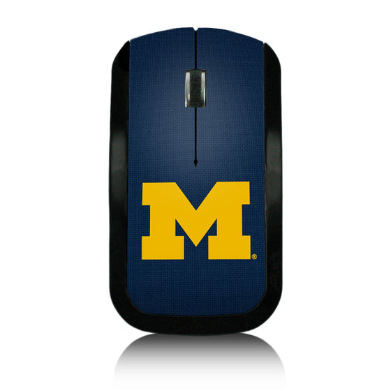 Michigan Wolverines Solid Wireless USB Mouse-0