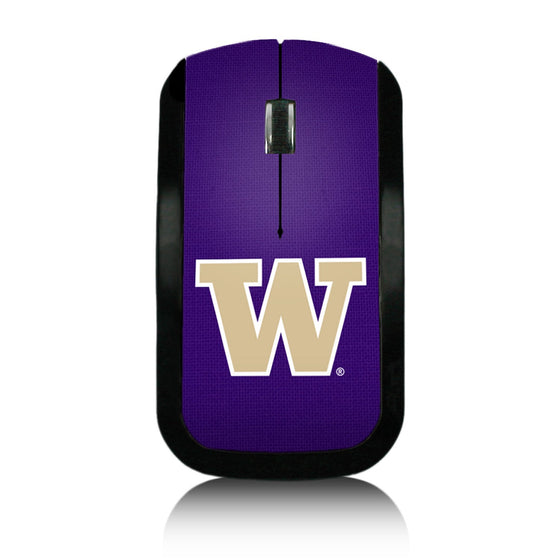 Washington Huskies Solid Wireless USB Mouse-0