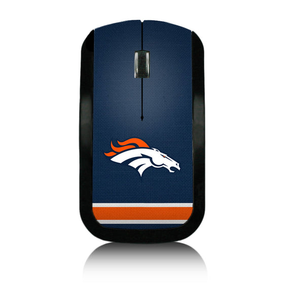 Denver Broncos Stripe Wireless USB Mouse - 757 Sports Collectibles