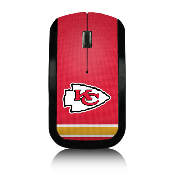 Kansas City Chiefs Stripe Wireless USB Mouse - 757 Sports Collectibles