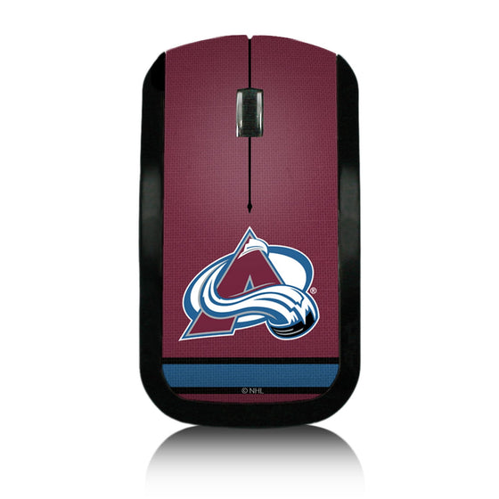 Colorado Avalanche Stripe Wireless Mouse-0