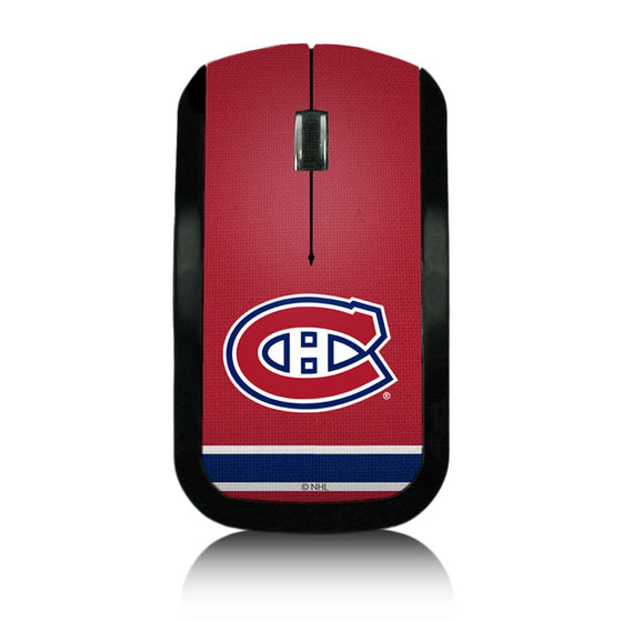 Montreal Canadiens Stripe Wireless Mouse-0