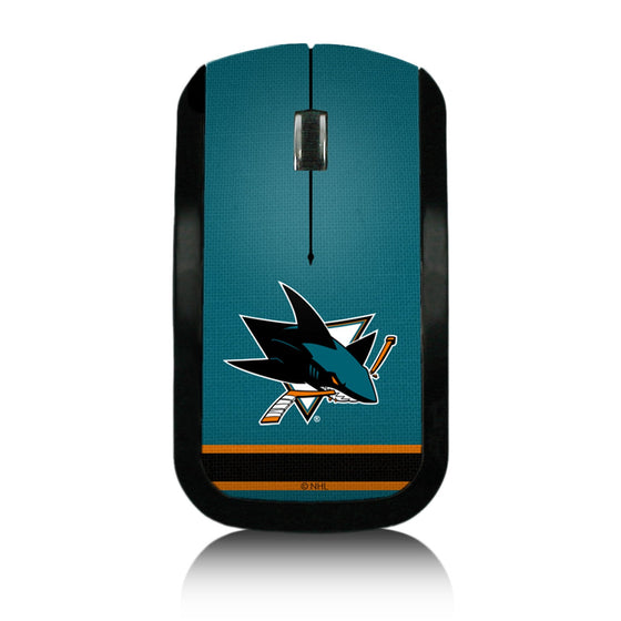 San Jose Sharks Stripe Wireless Mouse-0