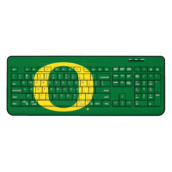 Oregon Ducks Solid Wireless USB Keyboard-0