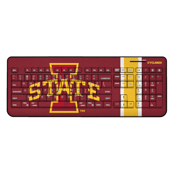 Iowa State Cyclones Stripe Wireless USB Keyboard-0