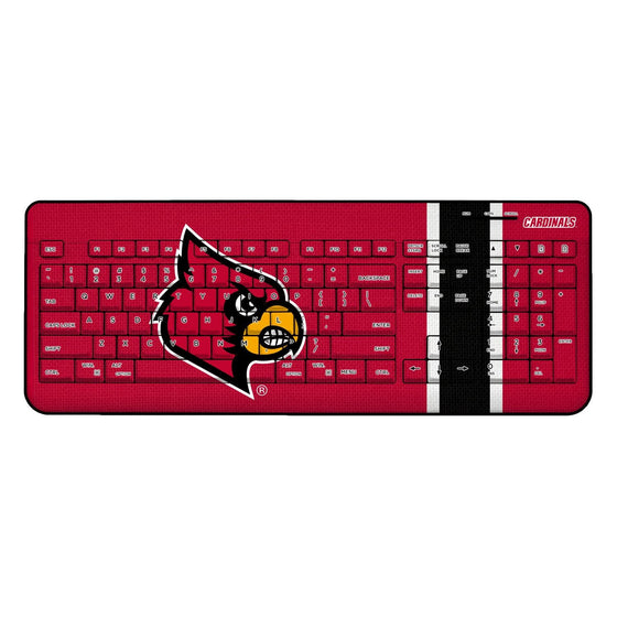 Louisville Cardinals Stripe Wireless USB Keyboard-0