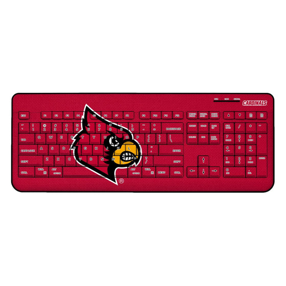 Louisville Cardinals Solid Wireless USB Keyboard-0