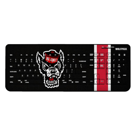 North Carolina State Wolfpack Stripe Wireless USB Keyboard-0