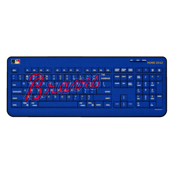 Atlanta Braves Home 2012 - Cooperstown Collection Solid Wireless USB Keyboard - 757 Sports Collectibles