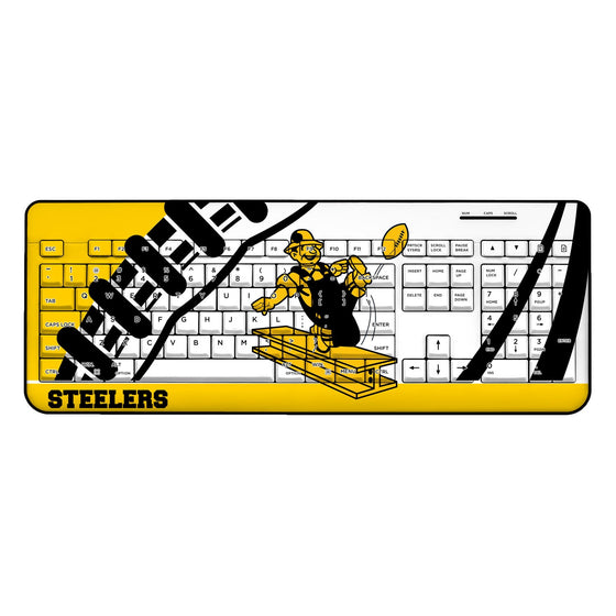 Pittsburgh Steelers 1961 Historic Collection Passtime Wireless USB Keyboard - 757 Sports Collectibles