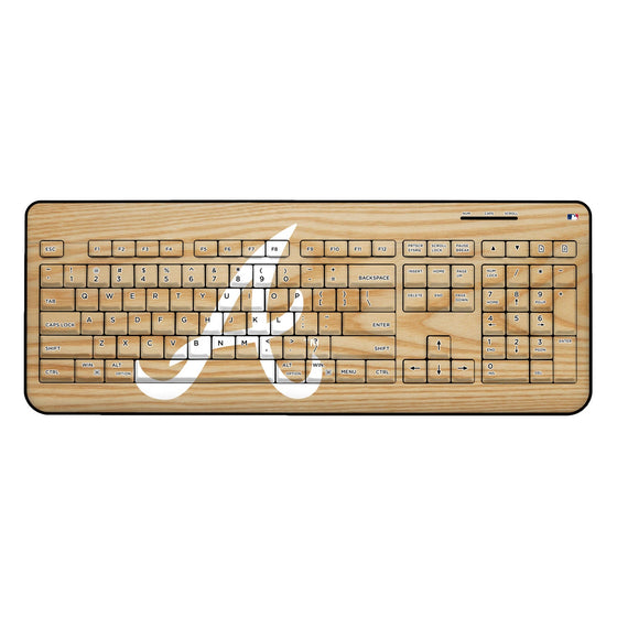 Atlanta Braves Braves Wood Bat Wireless USB Keyboard - 757 Sports Collectibles