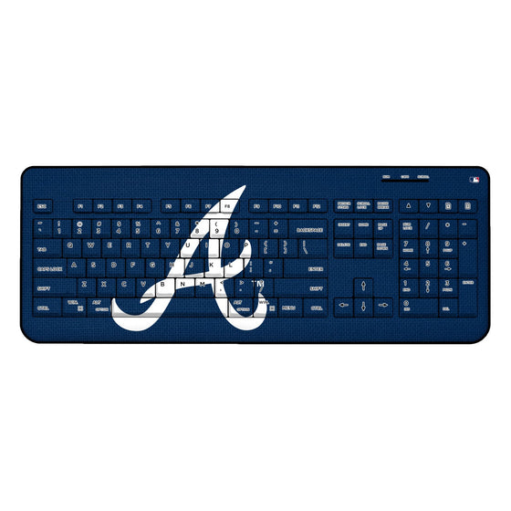 Atlanta Braves Braves Solid Wireless USB Keyboard - 757 Sports Collectibles