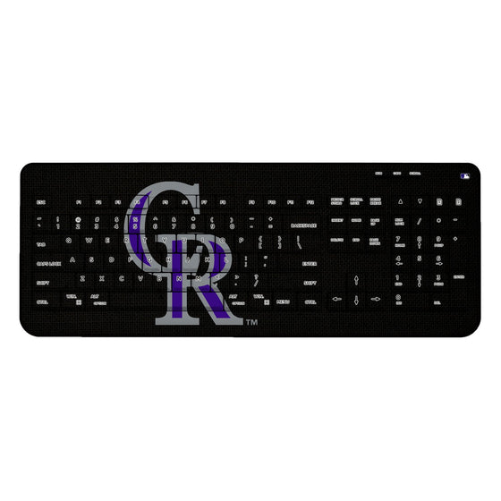 Colorado Rockies Rockies Solid Wireless USB Keyboard - 757 Sports Collectibles