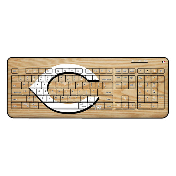 Cincinnati Reds Reds Wood Bat Wireless USB Keyboard - 757 Sports Collectibles