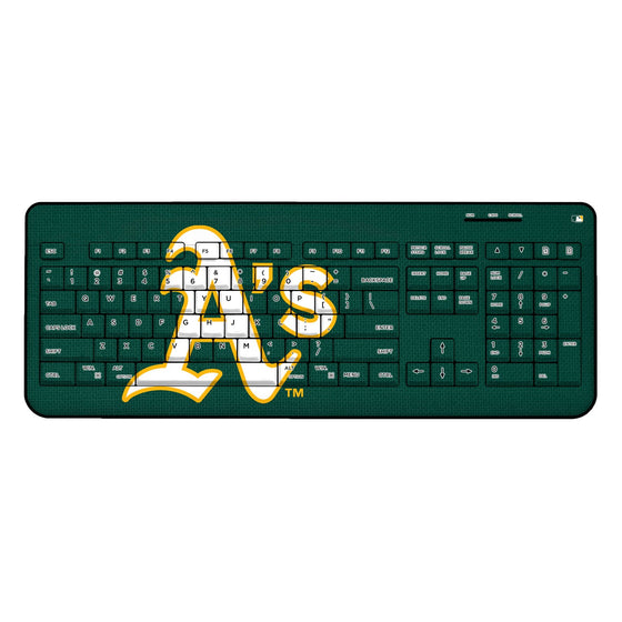 Oakland Athletics Athletics Solid Wireless USB Keyboard - 757 Sports Collectibles