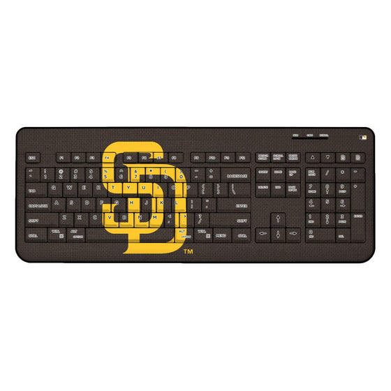 San Diego Padres Solid Wireless USB Keyboard - 757 Sports Collectibles