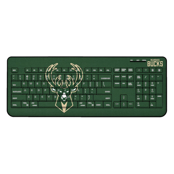 Milwaukee Bucks Solid Wireless USB Keyboard-0