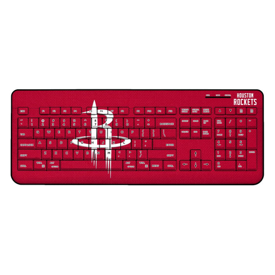 Houston Rockets Solid Wireless USB Keyboard-0