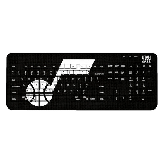 Utah Jazz Solid Wireless USB Keyboard-0