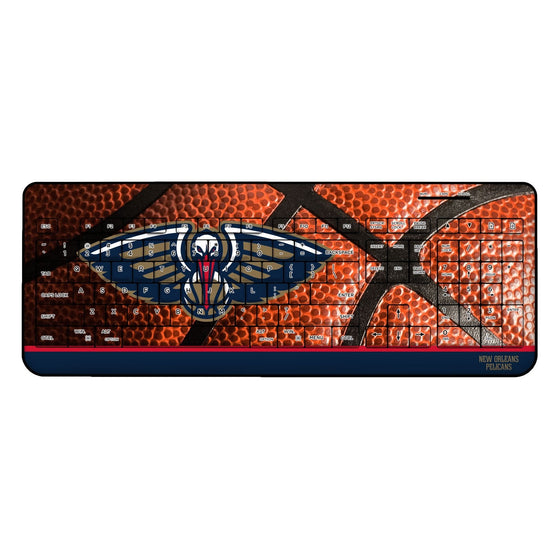 New Orleans Pelicans Basketball Wireless USB Keyboard-0