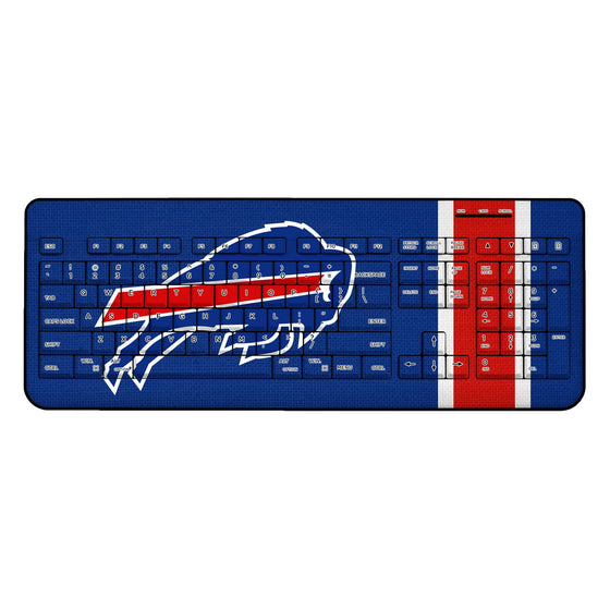 Buffalo Bills Stripe Wireless USB Keyboard - 757 Sports Collectibles