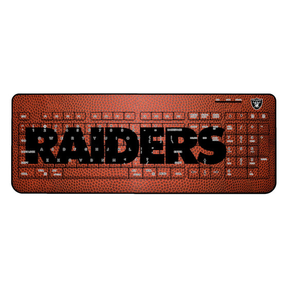 Las Vegas Raiders Football Wireless USB Keyboard - 757 Sports Collectibles