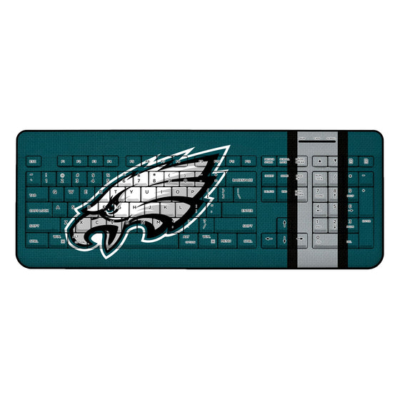 Philadelphia Eagles Stripe Wireless USB Keyboard - 757 Sports Collectibles