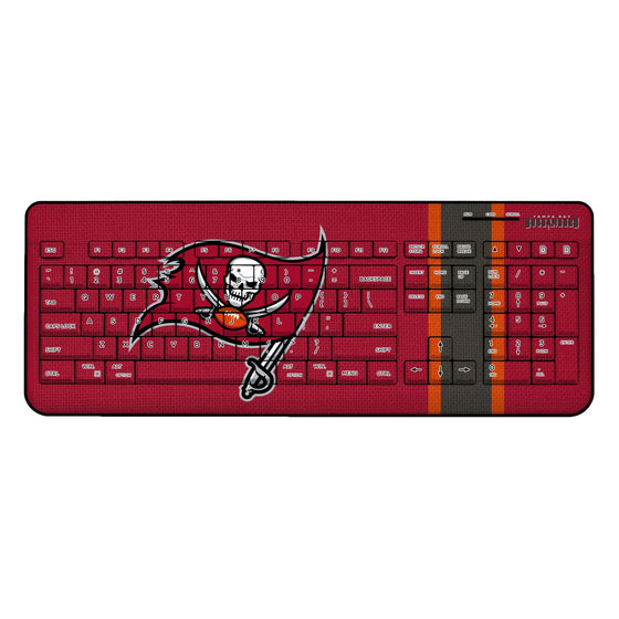 Tampa Bay Buccaneers Stripe Wireless USB Keyboard - 757 Sports Collectibles