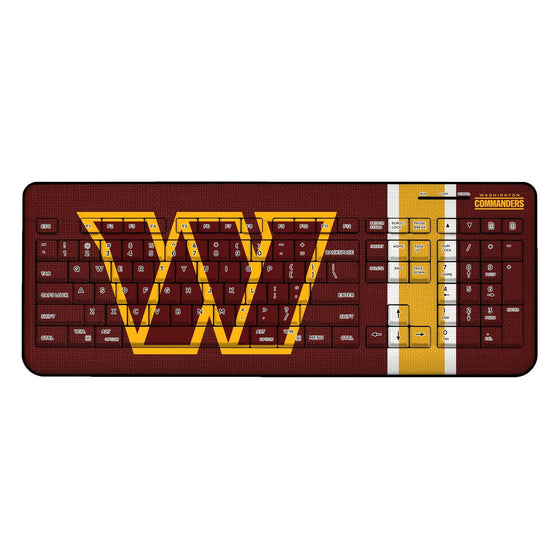 Washington Commanders Stripe Wireless USB Keyboard - 757 Sports Collectibles