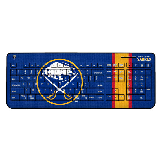 Buffalo Sabres Stripe Wireless USB Keyboard-0