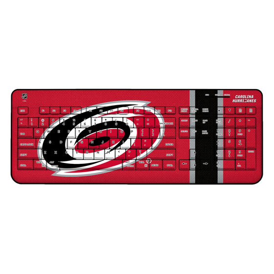 Carolina Hurricanes Stripe Wireless USB Keyboard-0