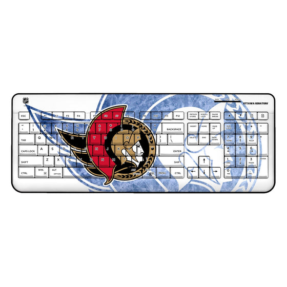 Ottawa Senators Ice Tilt Wireless USB Keyboard-0