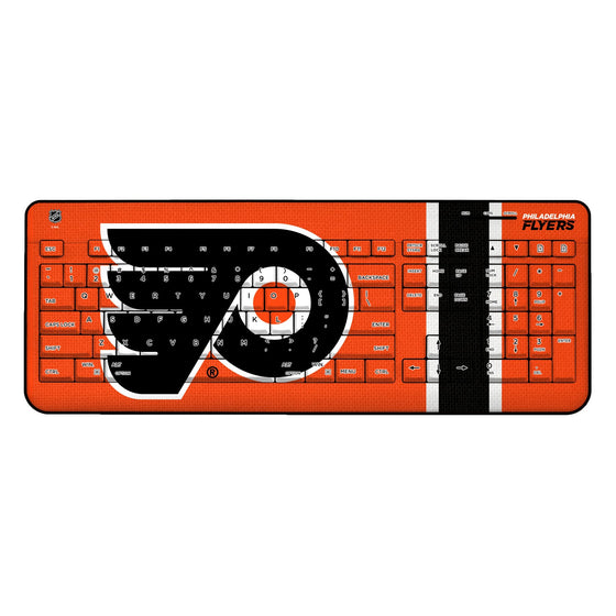Philadelphia Flyers Stripe Wireless USB Keyboard-0