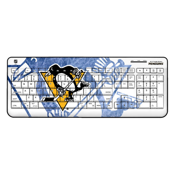 Pittsburgh Penguins Ice Tilt Wireless USB Keyboard-0