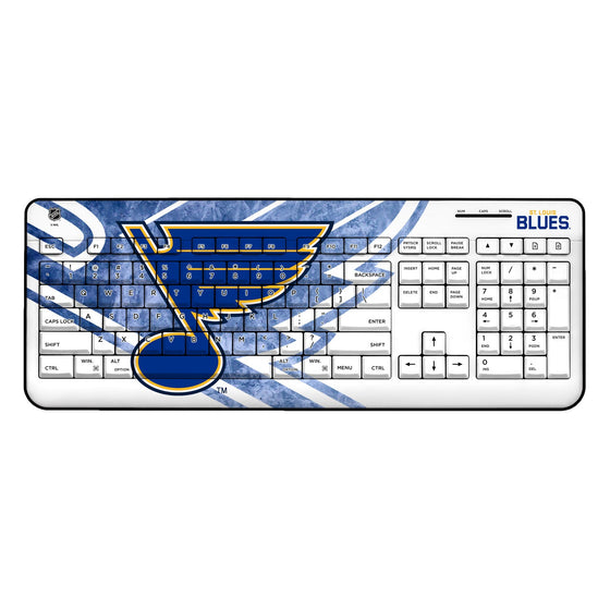 St. Louis Blues Ice Tilt Wireless USB Keyboard-0