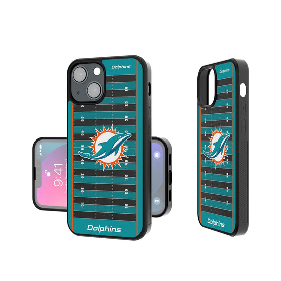 Miami Dolphins Football Field Bumper Case - 757 Sports Collectibles