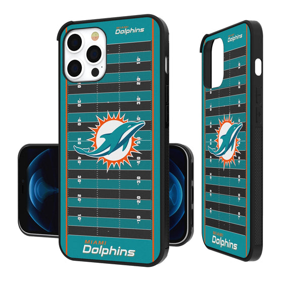 Miami Dolphins Football Field Bumper Case - 757 Sports Collectibles