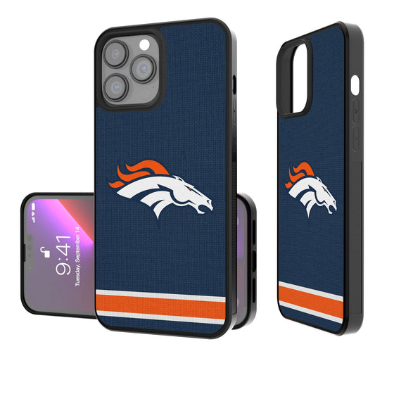 Denver Broncos Stripe Bumper Case - 757 Sports Collectibles