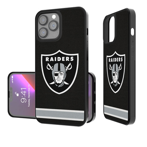 Las Vegas Raiders Stripe Bumper Case - 757 Sports Collectibles