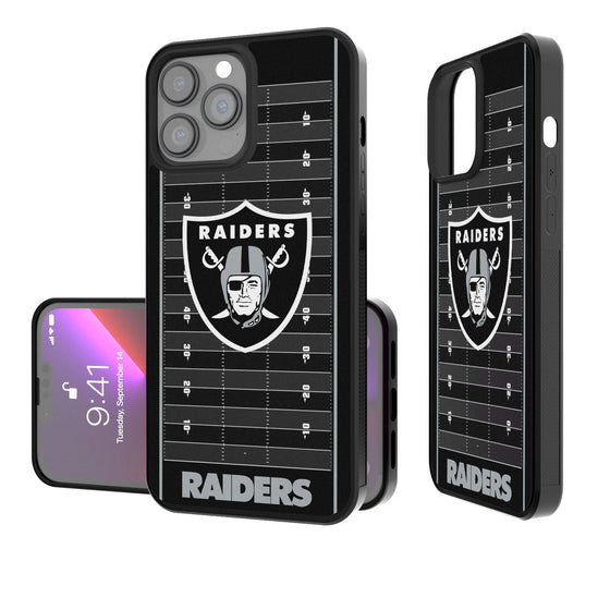 Las Vegas Raiders Football Field Bumper Case - 757 Sports Collectibles