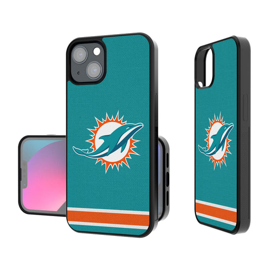 Miami Dolphins Stripe Bumper Case - 757 Sports Collectibles