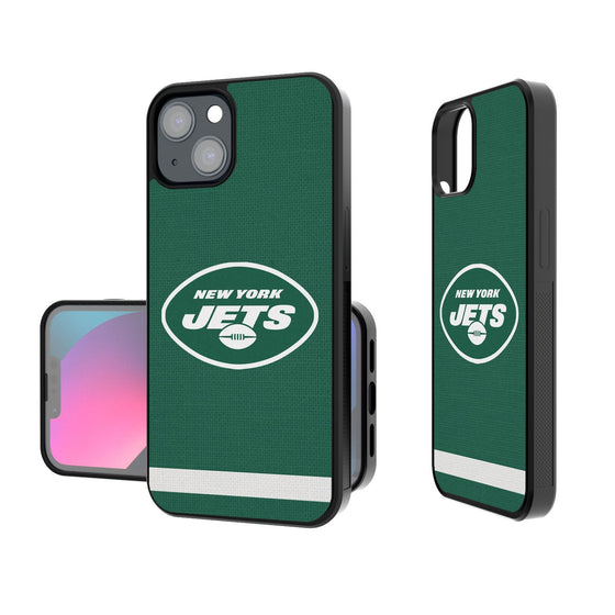 New York Jets Stripe Bumper Case - 757 Sports Collectibles