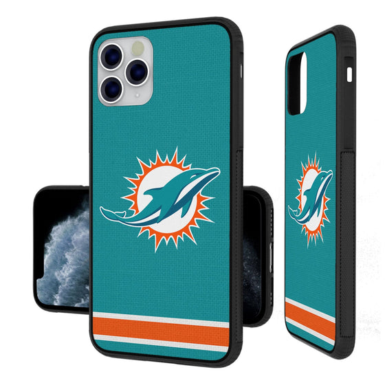 Miami Dolphins Stripe Bumper Case - 757 Sports Collectibles