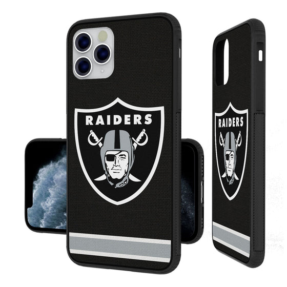 Las Vegas Raiders Stripe Bumper Case - 757 Sports Collectibles