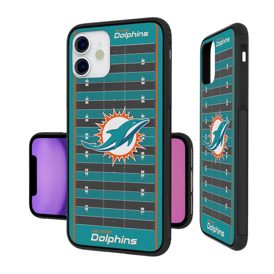 Miami Dolphins Football Field Bumper Case - 757 Sports Collectibles