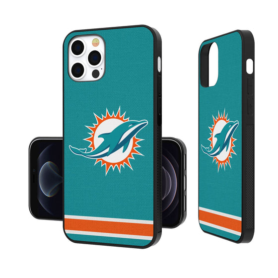 Miami Dolphins Stripe Bumper Case - 757 Sports Collectibles