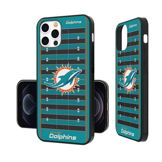 Miami Dolphins Football Field Bumper Case - 757 Sports Collectibles